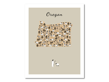 Lost Sheep from Oregon Poster Print